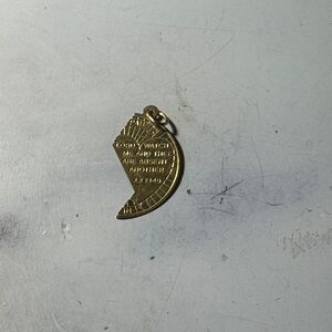 Gold Crescent Pendant